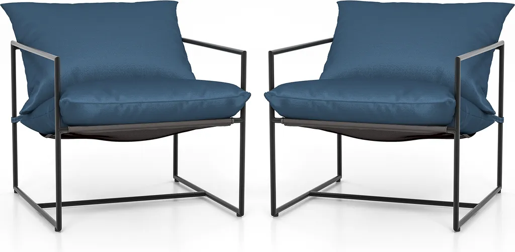 Fauteuils Ergonomiques pour Soulager le Dos avec Coussins de Soutien Lot de 2