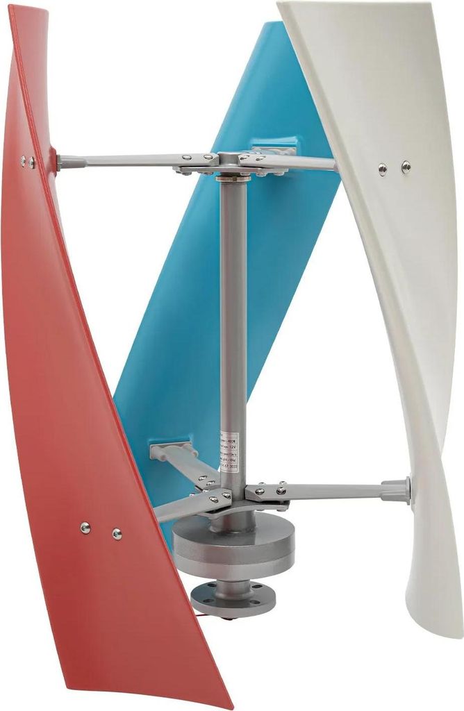 Windgenerator - Vertikale Windturbine - 3-phasig - 400 W - 12 V - Bausatz zur Montage - Mehrfarbig