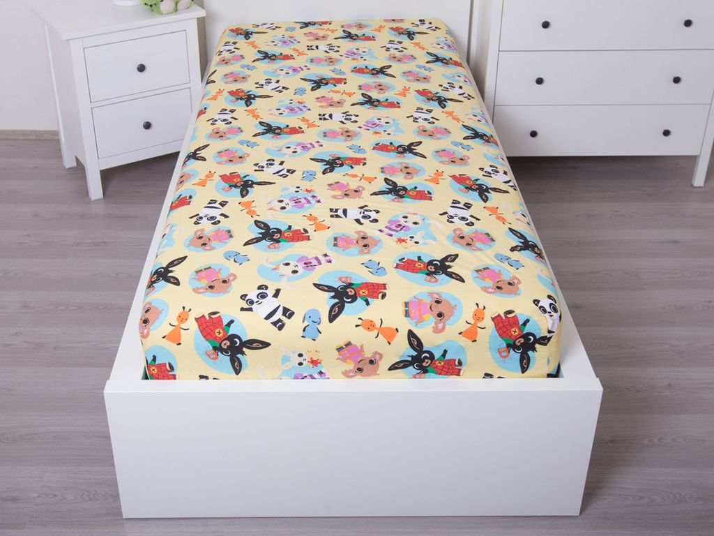 Bing Spannbettlaken 90x200 cm aus 100?% Baumwolle mit 25 cm