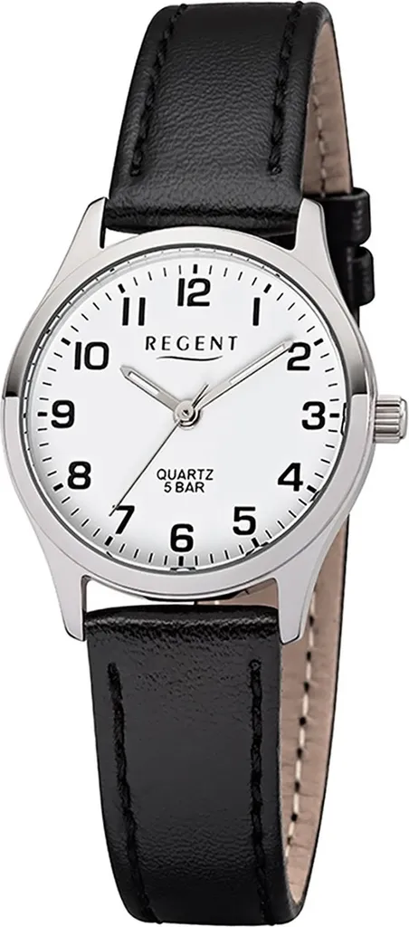 Montre Regent F-1309 femme en cuir noir D2UR2113418 mouvement quartz