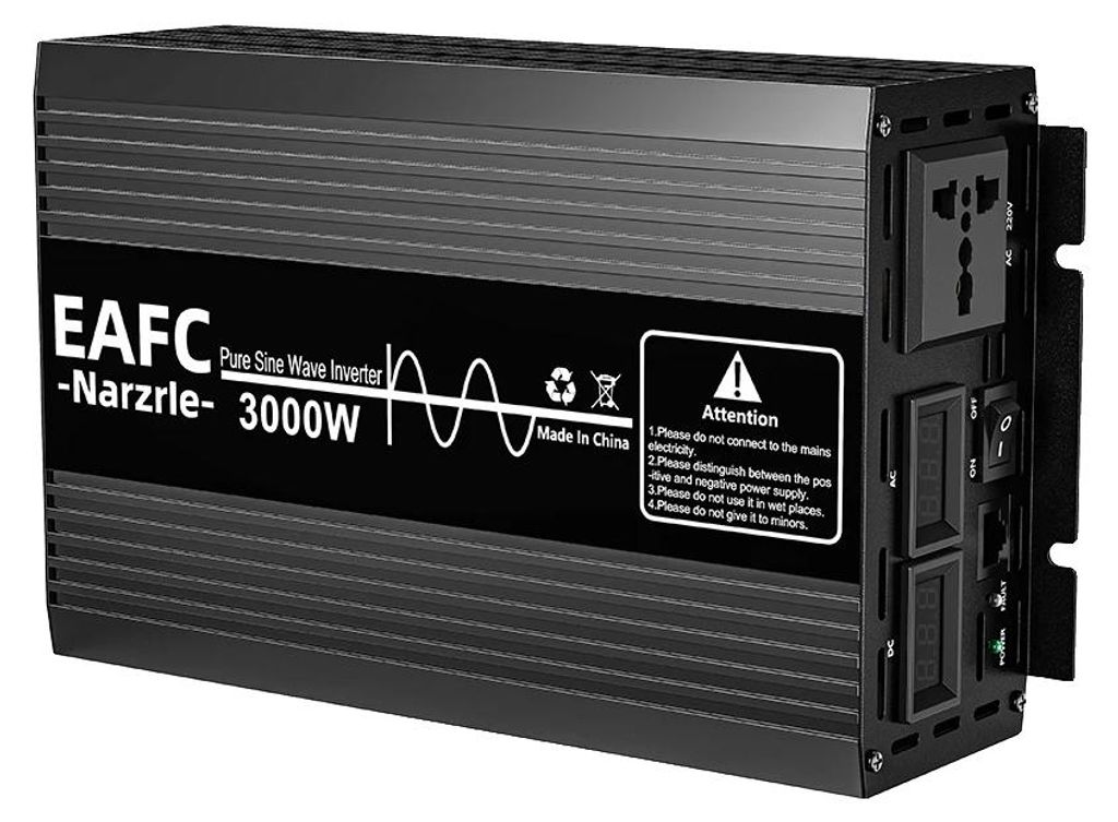 Auto-Inverter, Universelle Steckdose, Hohe Umwandlungseffizienz, 3000W