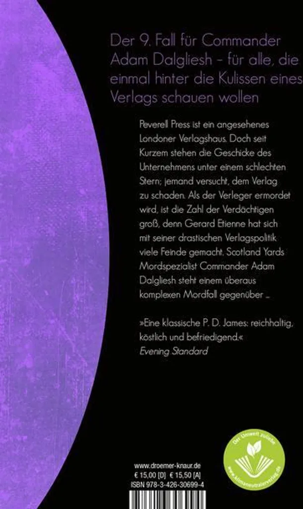 Thriller Wer sein Haus auf Sünden baut - P.D. James Édition Knaur
