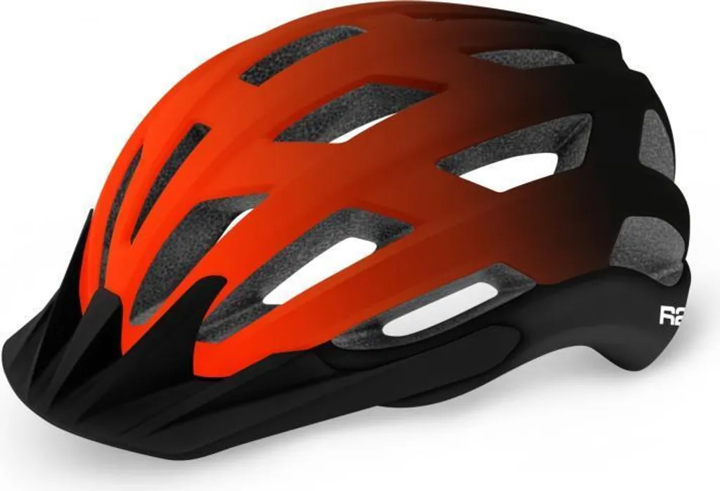 Casque de vélo tout terrain R2 Explorer Orange et Noir Taille L 58-61