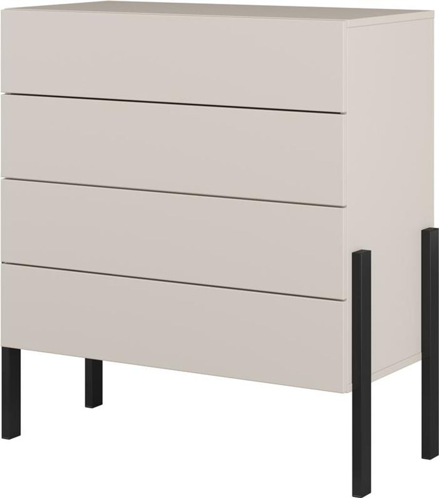 Komoda JUKON 4S 84cm kaszmirowa Zdjęcie produktu 