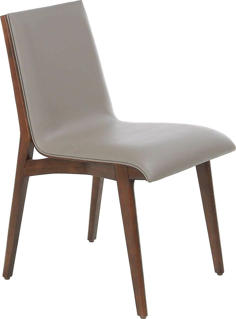 Angel Cerdá Kuntsleder-Stuhl Taupe dunkel 4070