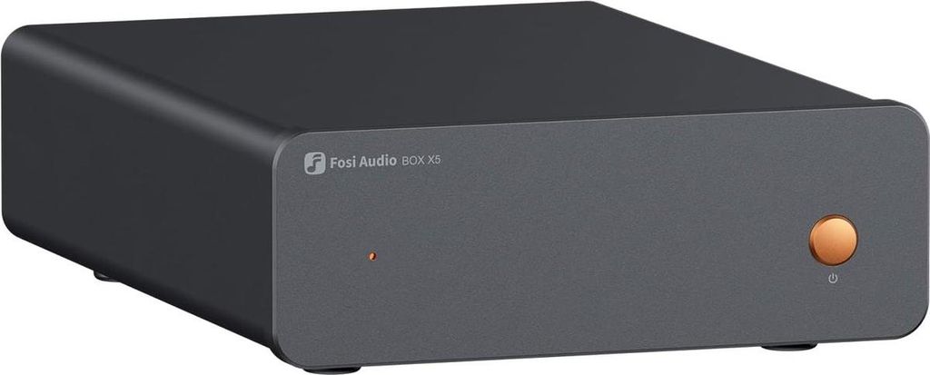 Fosi Audio Box X5 Phono-Vorverstärker für Plattenspieler – 4-stufig einstellbarer Gain 38/48/56/66 dB mit RCA-Ausgang