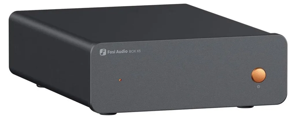 Fosi Audio Box X5 Préampli Phono à Gain Réglable 38/48/56/66 dB Noir RCA