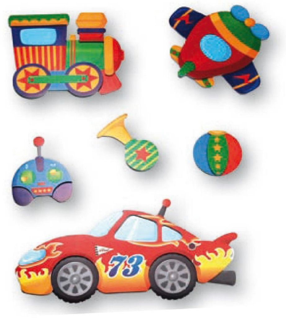 ZEP KINDER Wandtattoos fürs Badezimmer 6er-Set wasserfeste Sticker