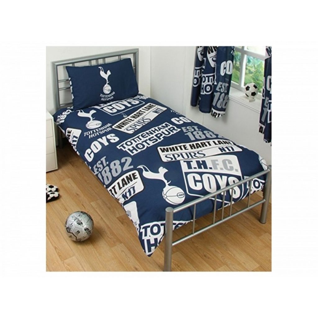 Tottenham Hotspur Patch Bettwäsche Set BS1084 (Einzelbett) (Bunt)