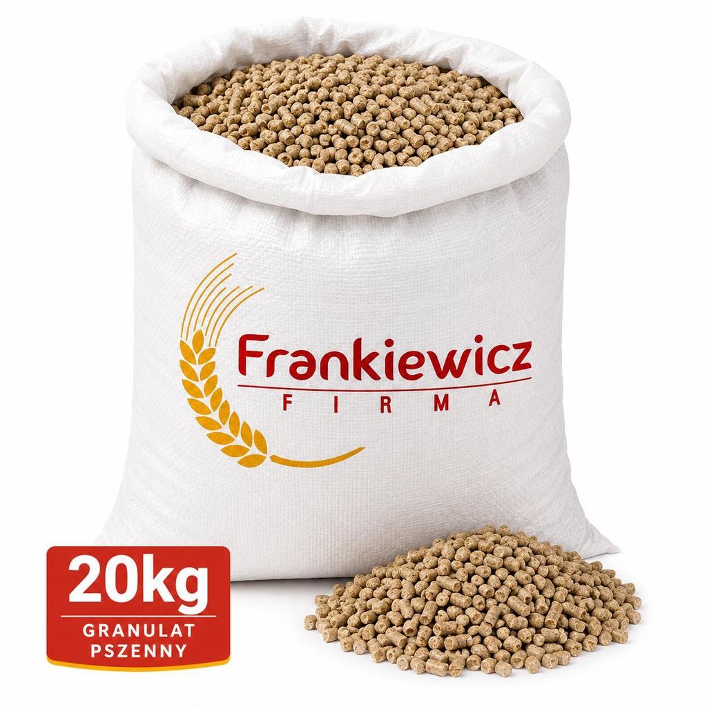 Granulat Pszenny 20 kg Pellet Paszowy dla Kur Drobiu Świń Zdjęcie produktu 