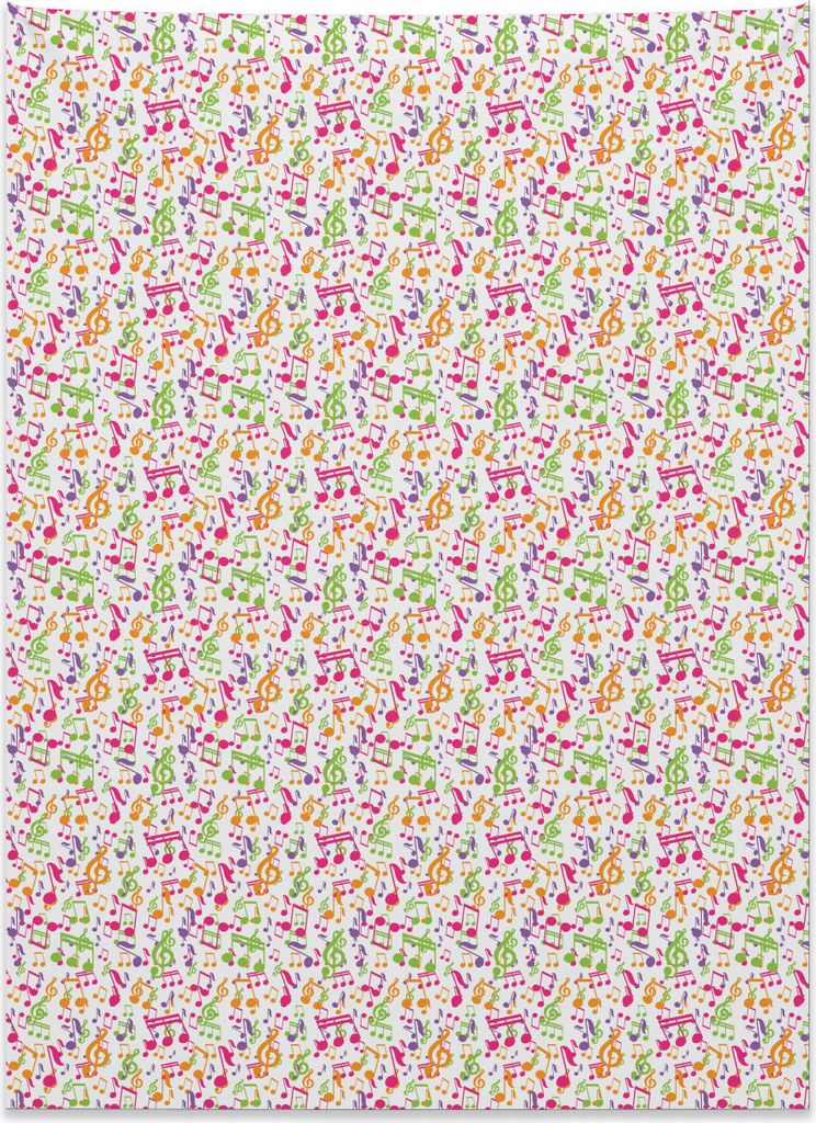 Abakuhaus Musik Wandteppich, Inspirierende Sound Vibes aus Weiches Mikrofaser Stoff Kein Verblassen Klare Farben Waschbar, 110 x 150 cm, Mehrfarbig