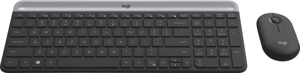 Pack Clavier et Souris Logitech MK470 pour Télétravail et Bureaux Compacts