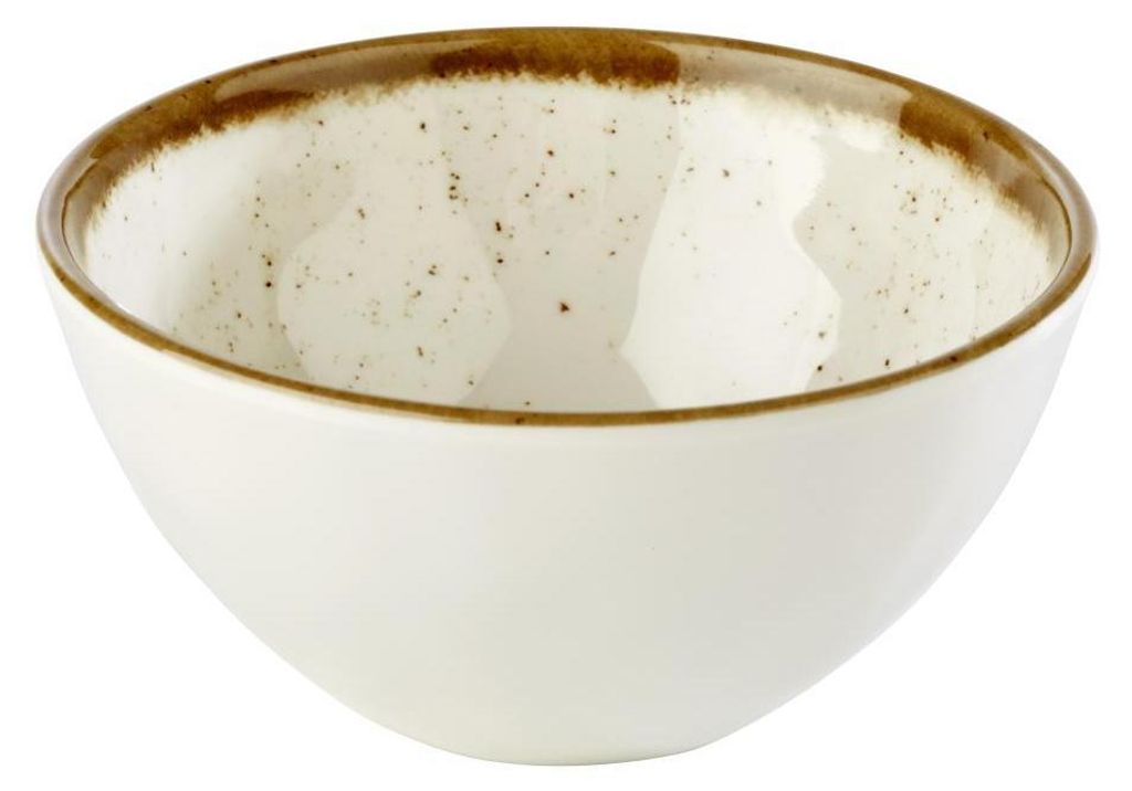 APS 84524 Schale STONE ART, Ø 12 cm, Höhe 6 cm, 0,3 Liter, Melamin, creme/weiß