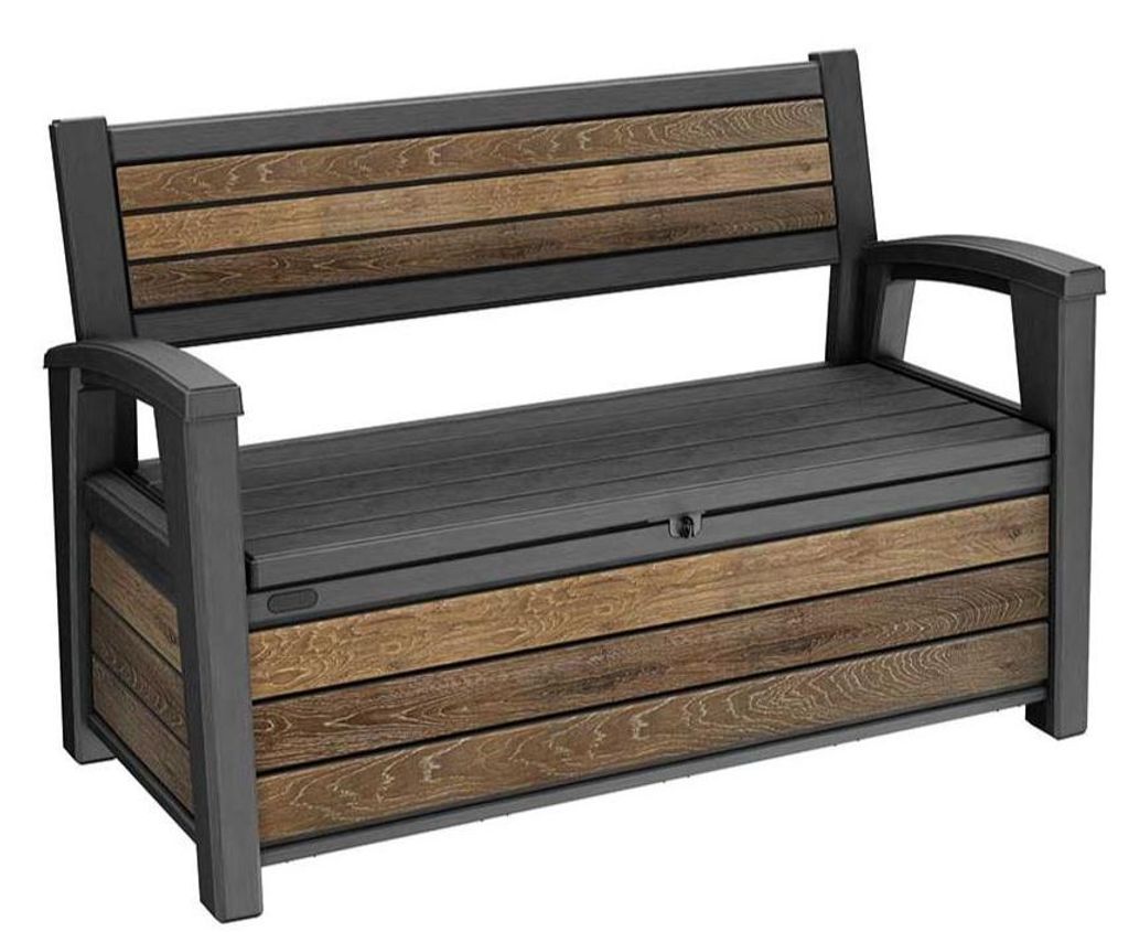 Skrzynia/Ławka Ogrodowa, Tarasowa, Deco Bench, Wallnut - Kt 64 1410