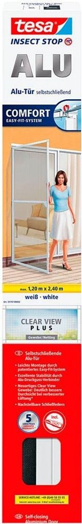 Tesa - porte Alu-Comfort XL blanche, 901406 Image du produit 