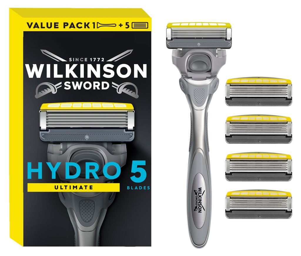 Wilkinson Sword Hydro 5 Ultimate scheermes + 5 mesjes Productafbeelding 