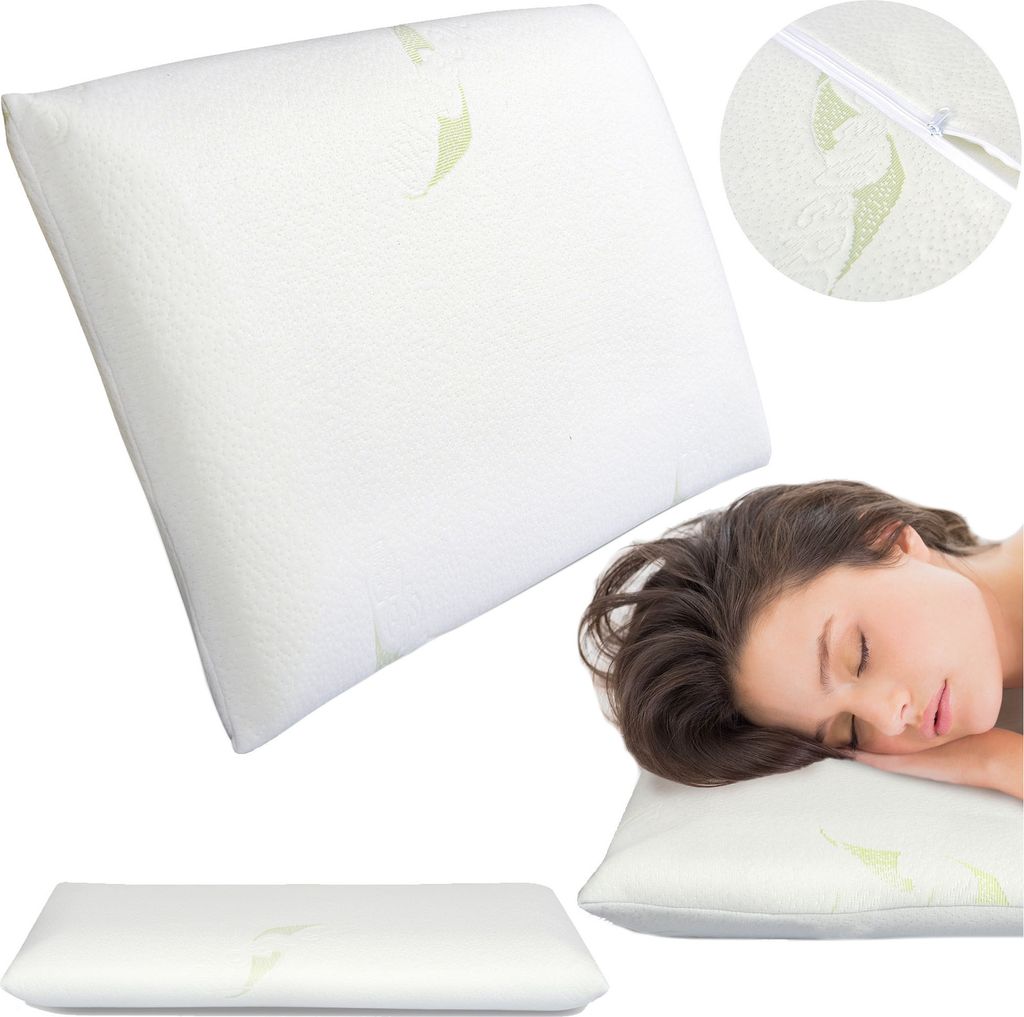 Orthopädisches Nackenstützkissen 70X36 Memory Visco Thermoplastic Foam Kopfkissen Nackenkissen Aloe