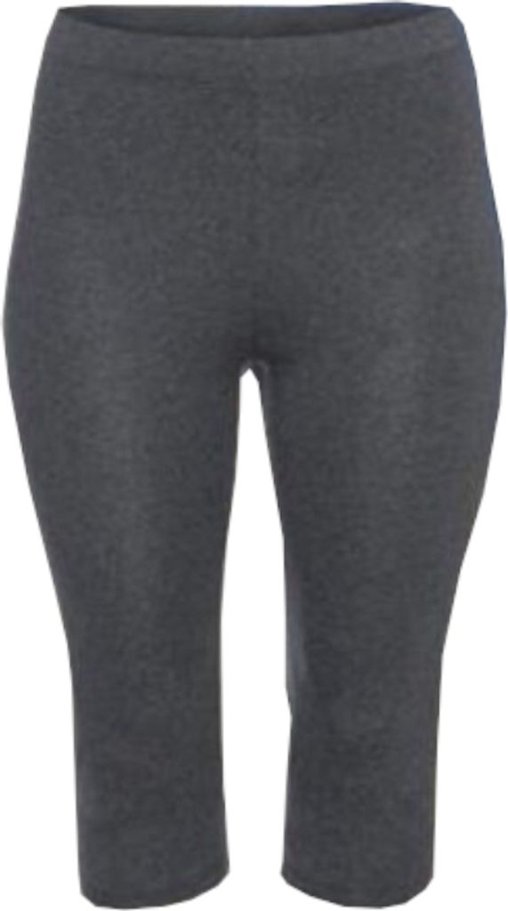 Esmara Damen Capri Leggings Mit Baumwolle Übergröße PlusSize Große Größen Grau XXL