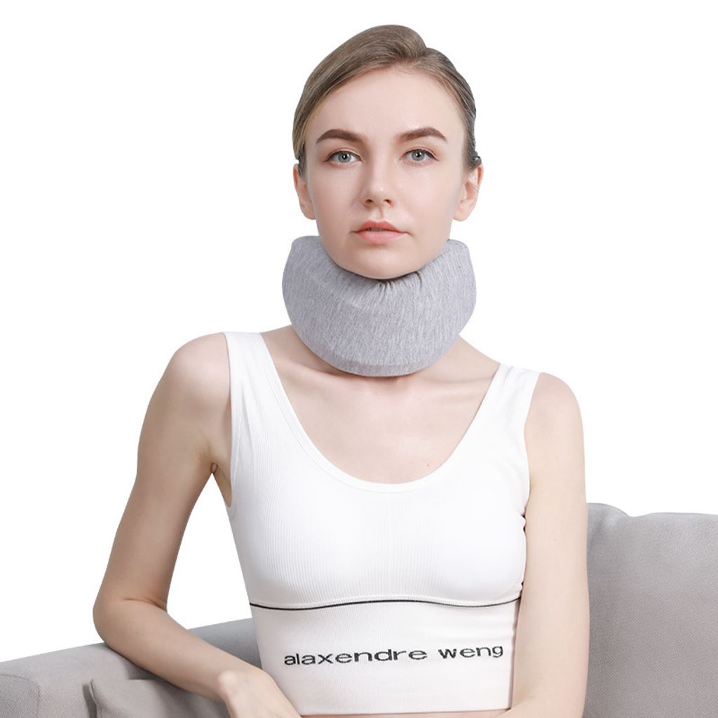 Nackenstützschutz, weicher und bequemer Schwamm-Halskragen – Halskragen, Anti-Kopf-Kiel-Stützkorrektor,verstellbarer Schwammkragen für Männer...