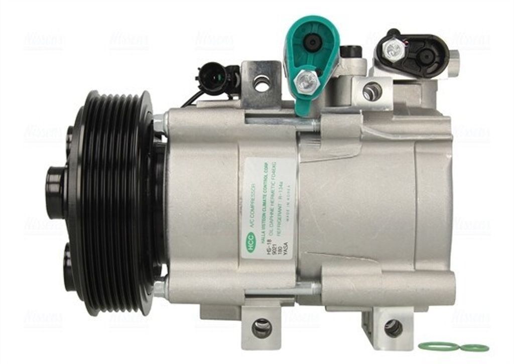 NISSENS 890136 HS18 Klimaanlage Klimakompressor PAG 100 R134a für HYUNDAI H-1 Travel (TQ) H-1 / Starex MPV (A1) H-1 Kastenwagen (A1) H100 Kasten