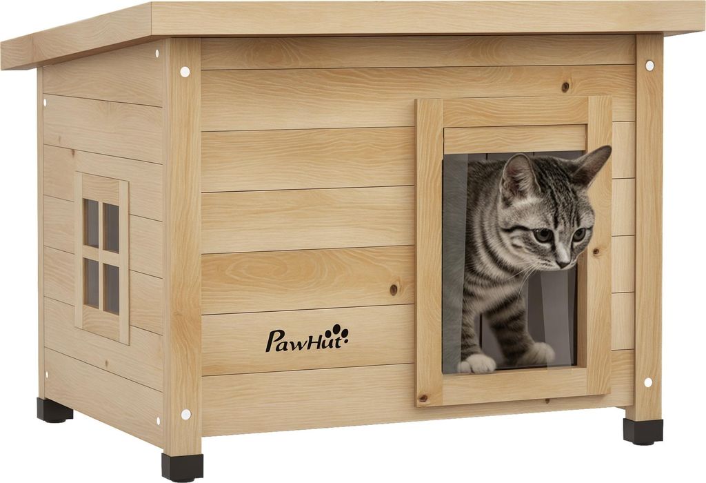 Pawhut PawHut Katzenhaus mit Seitenfenster D30-784V00 Produktbild 