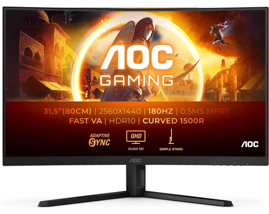 AOC LED-Monitor 31.5 CQ32G4VE 180Hz Produktbild 