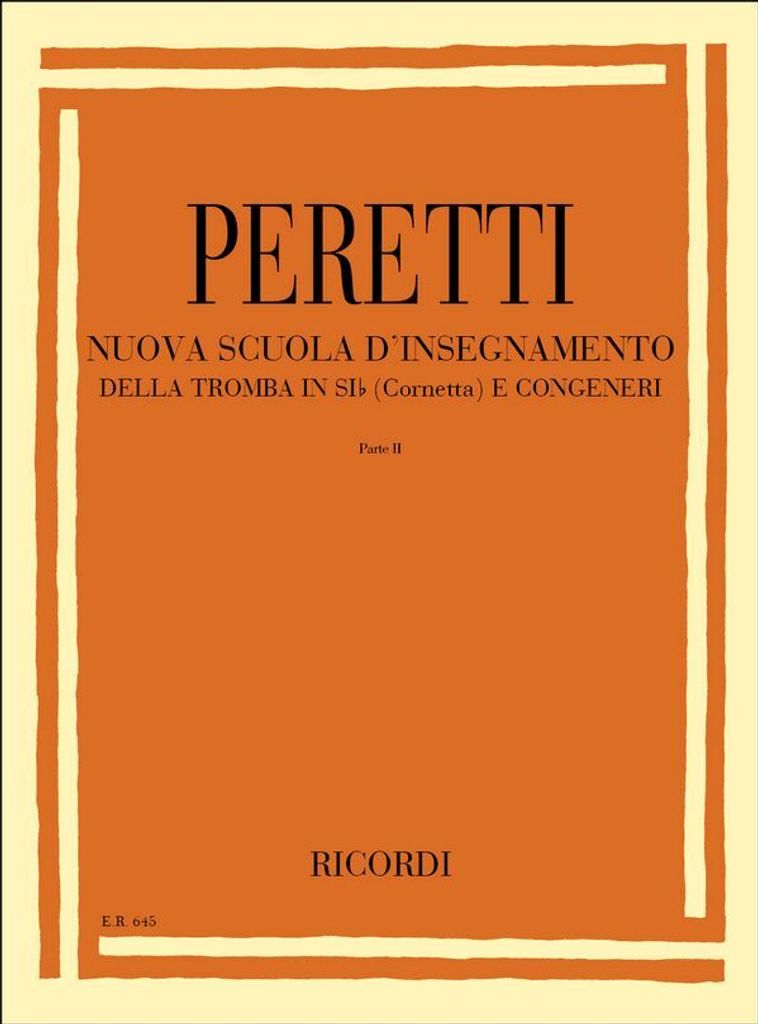 S. Peretti Nuova Scuola D Insegnamento Della Tromba In Si Trumpet