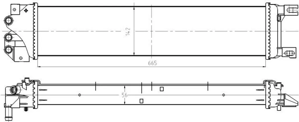 Radiateur de Refroidissement Moteur NRF 550026 pour Mondeo V OE 2011236