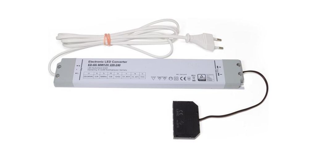 LED-omvormer 230 V naar 12 V, 60 W, verdeelstuk met 6 Productafbeelding 