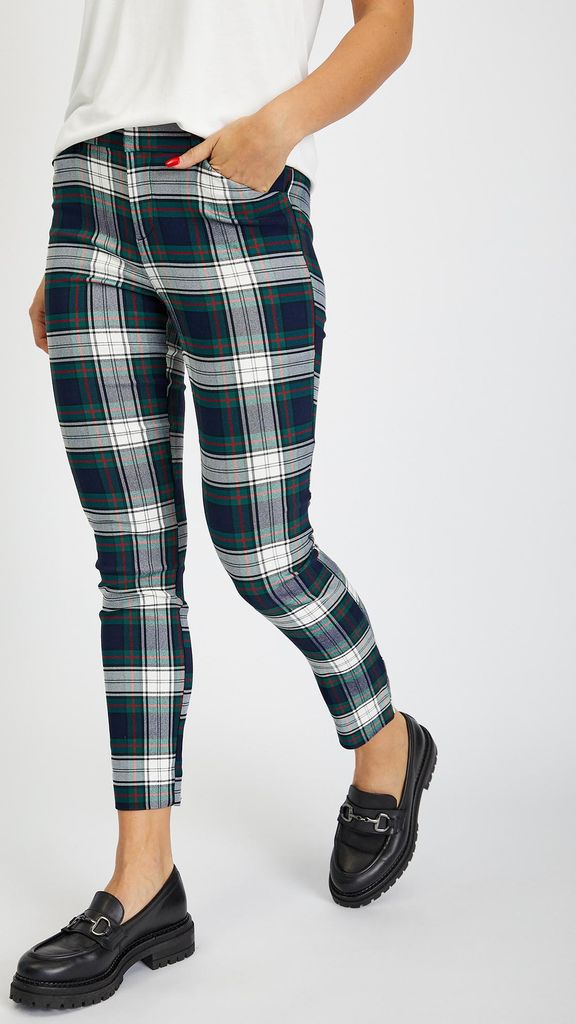 GAP Karierte Skinny Bi-Stretch Hose