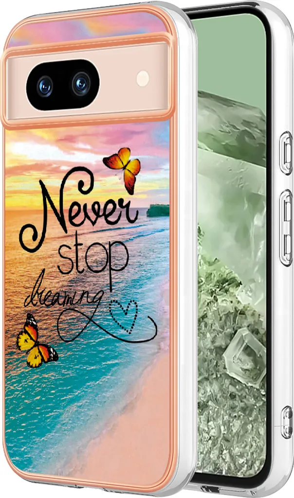 Cover Google Pixel 8A Oro Shockproof - Custodia TPU Design Oro