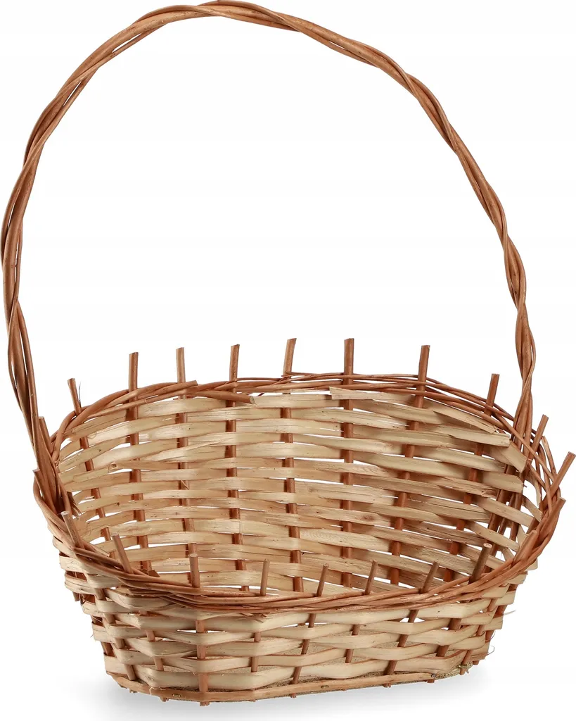 KADAX Panier cadeau universel en osier naturel avec anses - Petit modèle