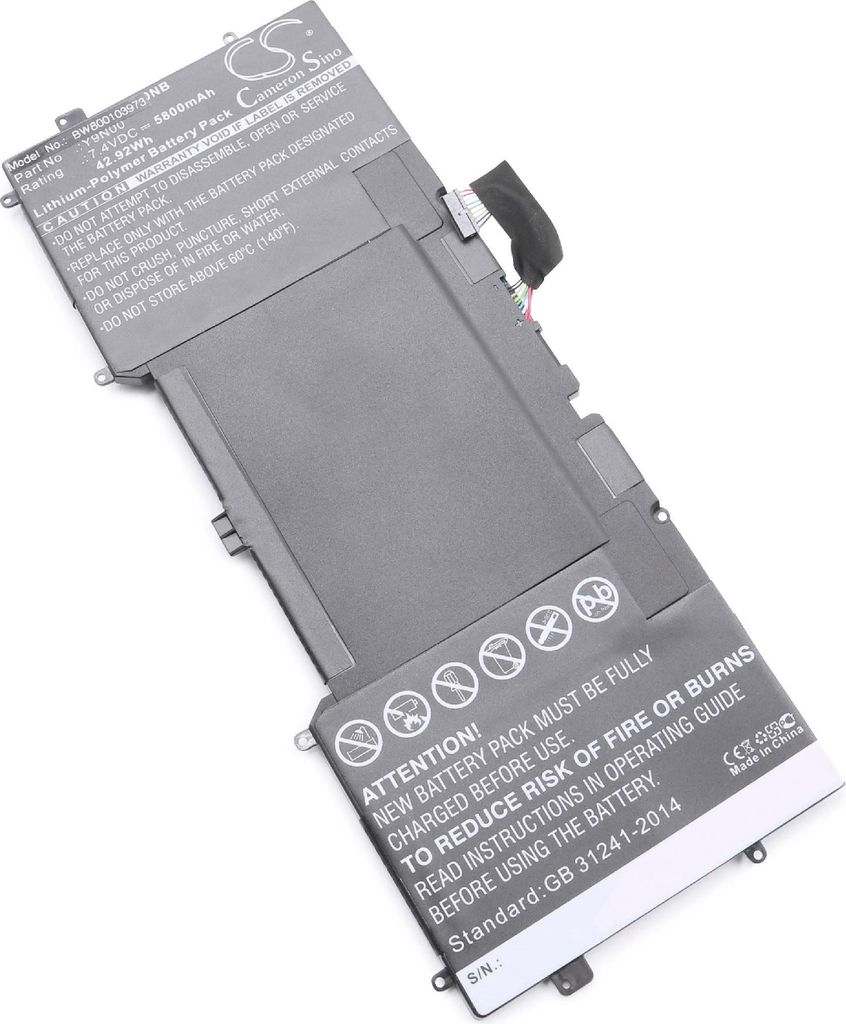 vhbw Akku kompatibel mit Dell XPS 13 Ultrabook, 12-L221x, 12-9Q23, 13-L321X, 12D-1708, L321X, 13-L322X, L322X Notebook (5800 mAh, 7,4 V, Li-Ion)