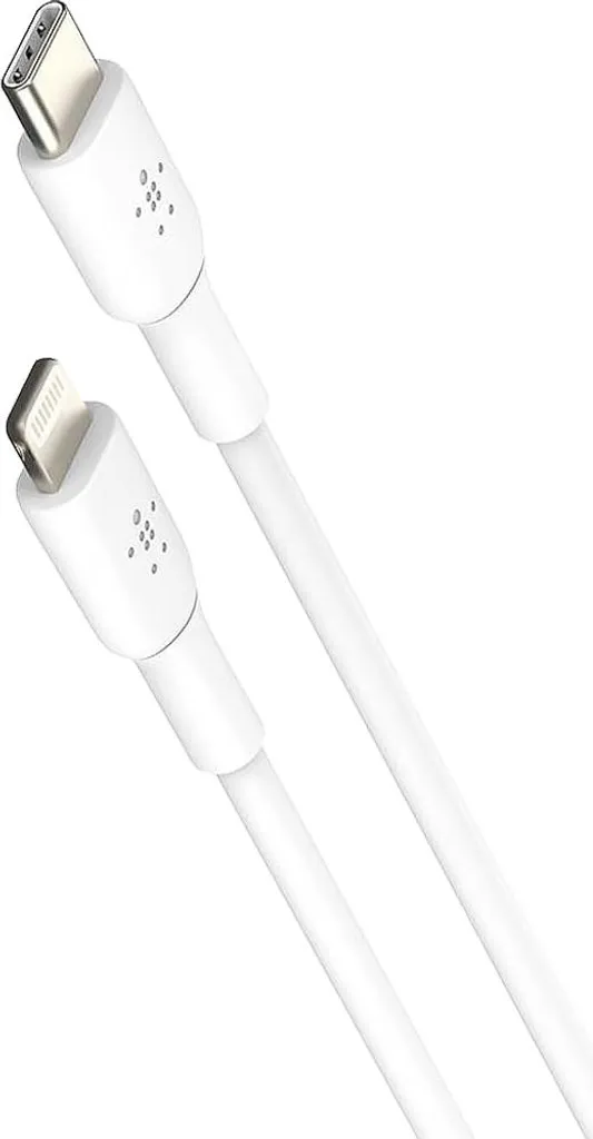 Chargeur USB-C 30W Belkin PD et PPS avec câble Lightning 1m blanc - 13