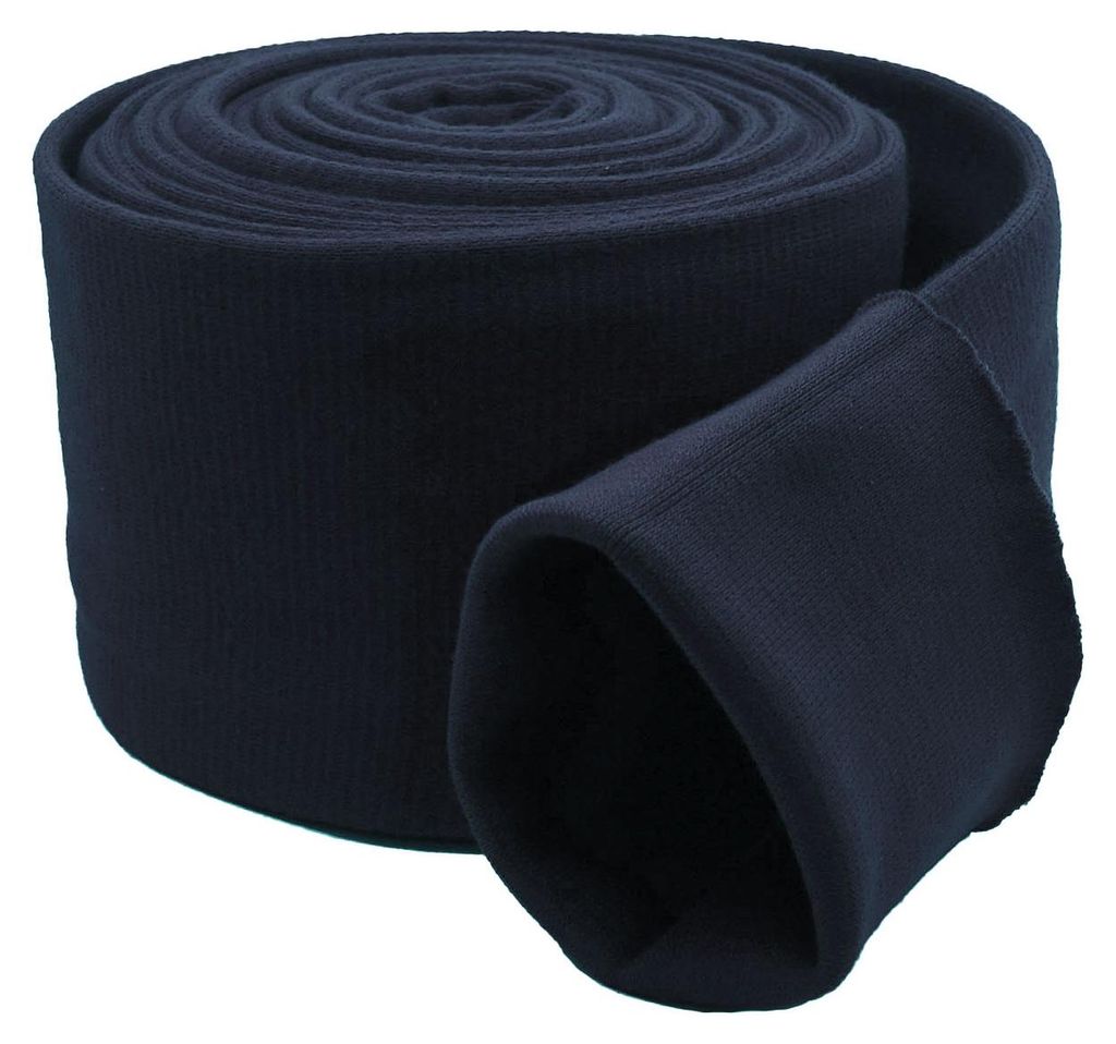 Bündchen Schlauchware marineblau