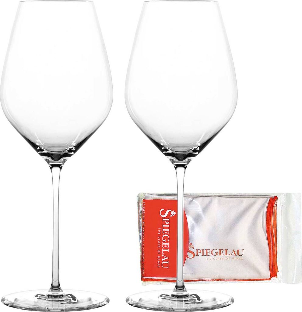 Spiegelau Hi-Lite Universalglas 510 ml 2er Set + Poliertuch