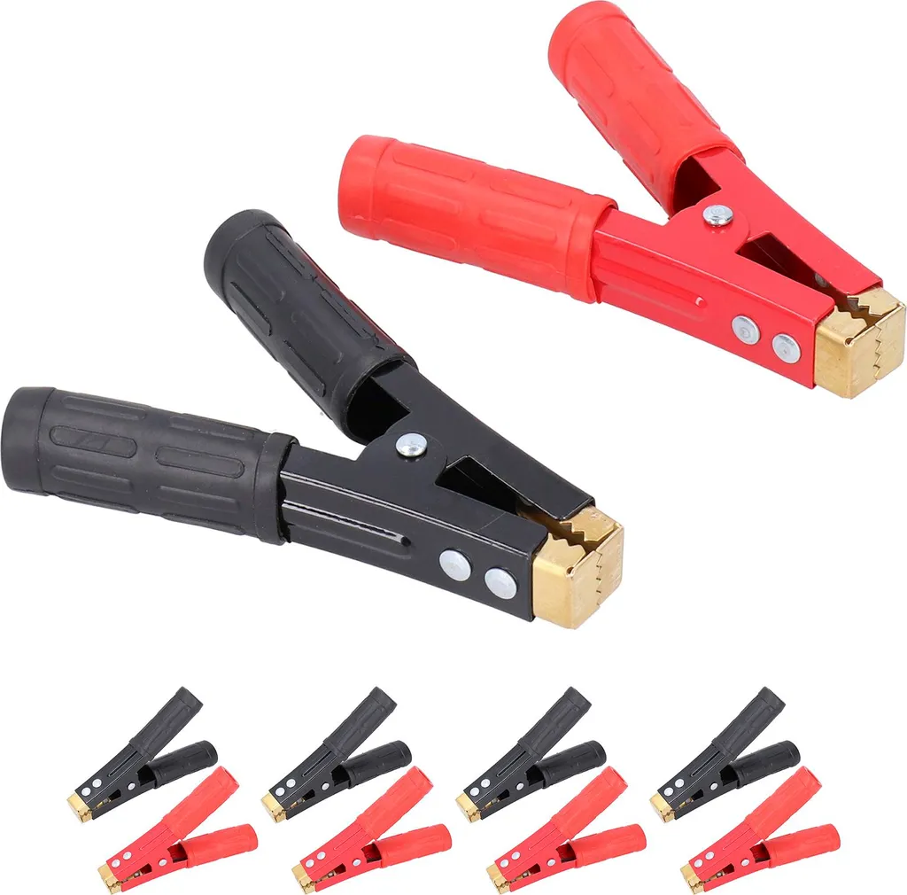 Lot de 5 paires de pinces de batterie 1000A isolées pour testeur