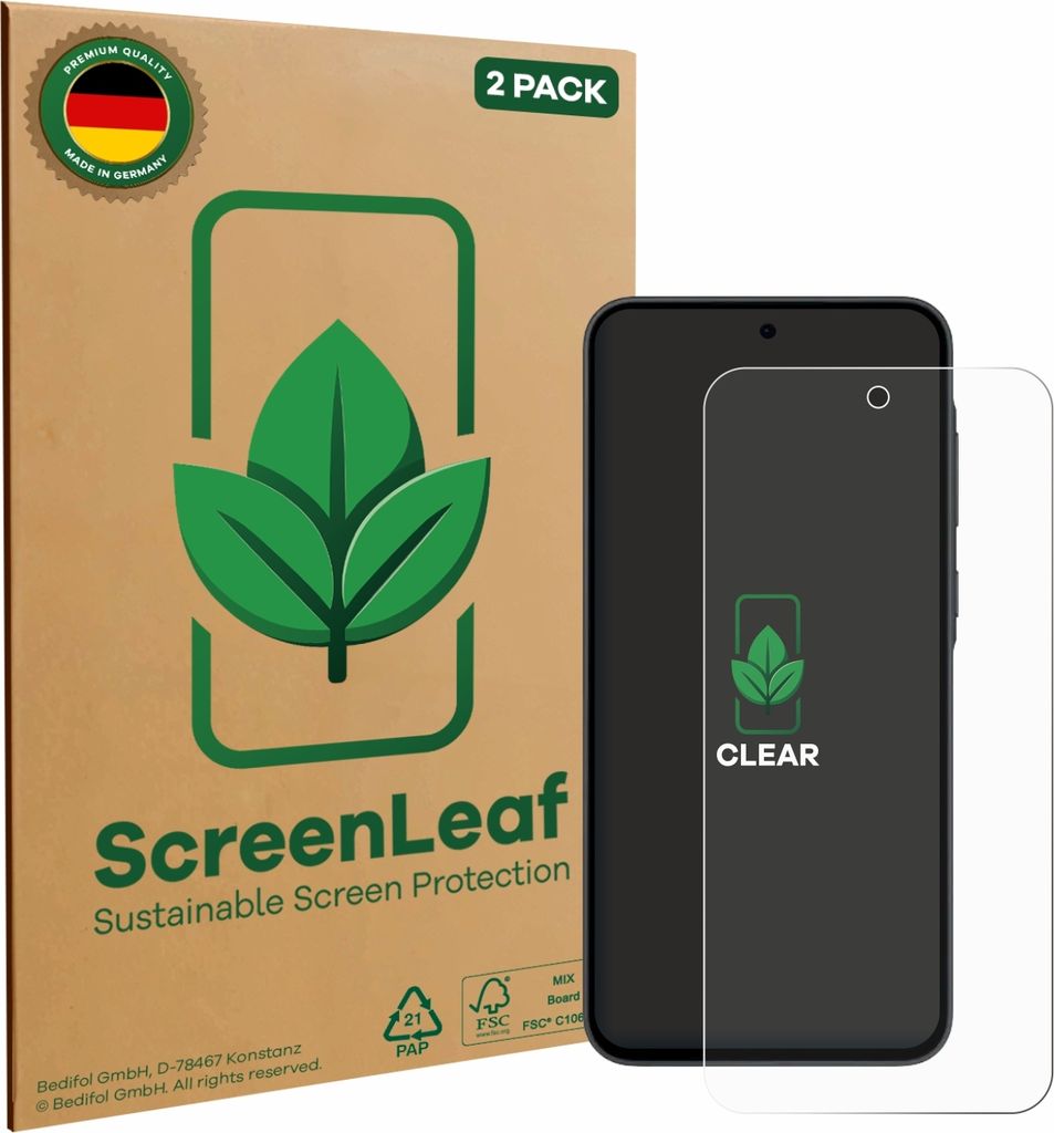 2x ScreenLeaf Schutzfolie für Samsung Galaxy A35 5G Produktbild 