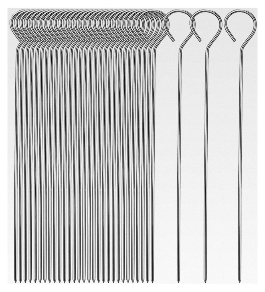 20 Edelstahl Schaschlikspieße 24,5 cm: Geeignet für Grill, Lagerfeuer, Marshmallows, Snacks und Schokoladenbrunnen.