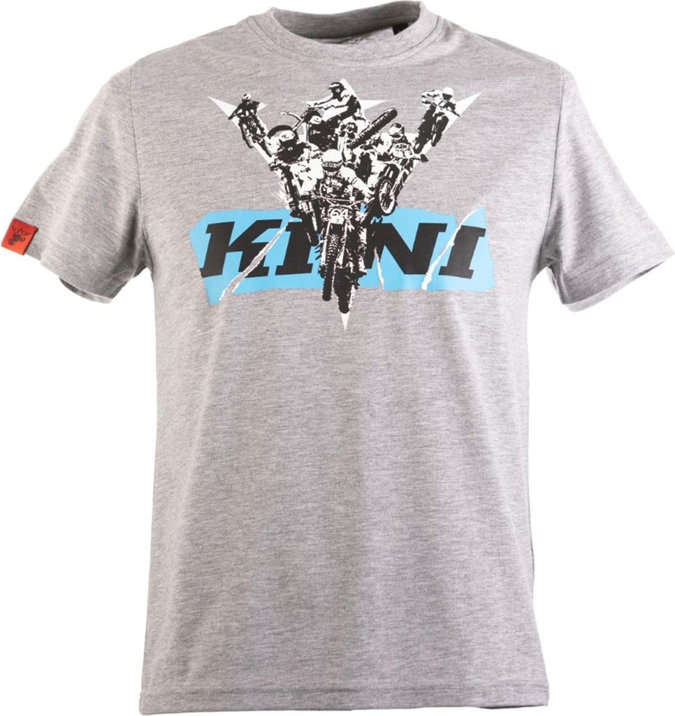 KINI Red Bull Herren T-Shirt Punk Tee , Grau Meliert Blau, Produktbild 