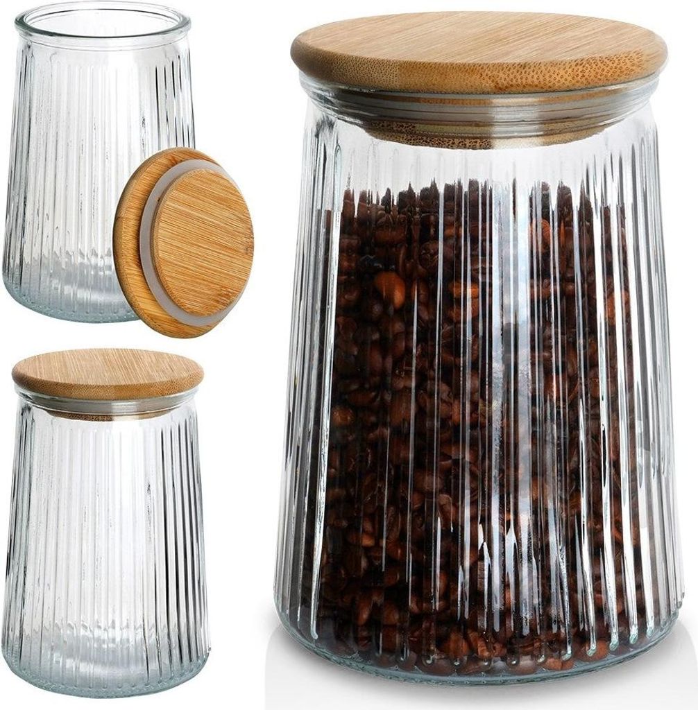 Glasbehälter für lose Produkte mit Deckel und Dichtung 950 Produktbild 