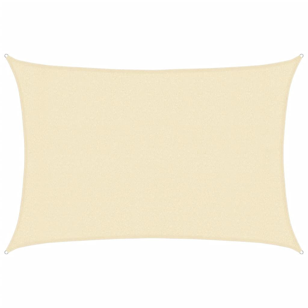 Sonnensegel 160 g/m² Creme 3x4 m HDPE