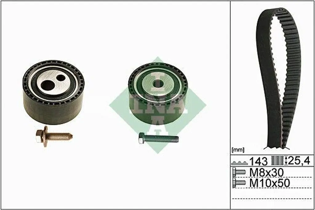 Kit de courroie dentée INA 530 0447 10 pour Boxer et Jumper OE 0816G1