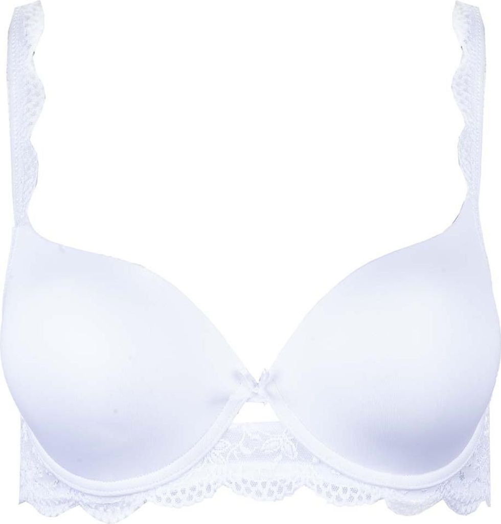 Nina von C. Dekollete Dirndl BH Silver Edition Weiss glatt