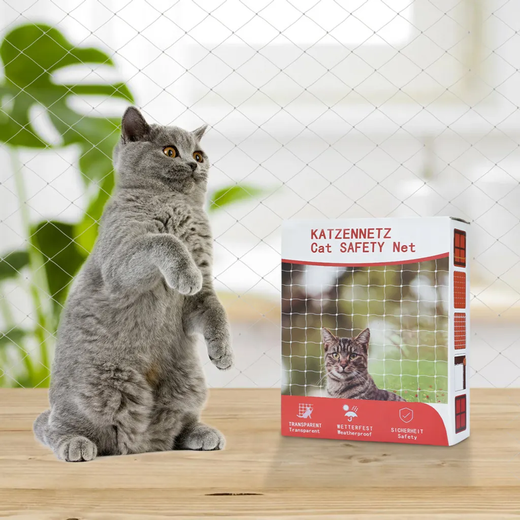 Rete Yakimz 3x8m per Gatti: Mai più Paura sul Balcone
