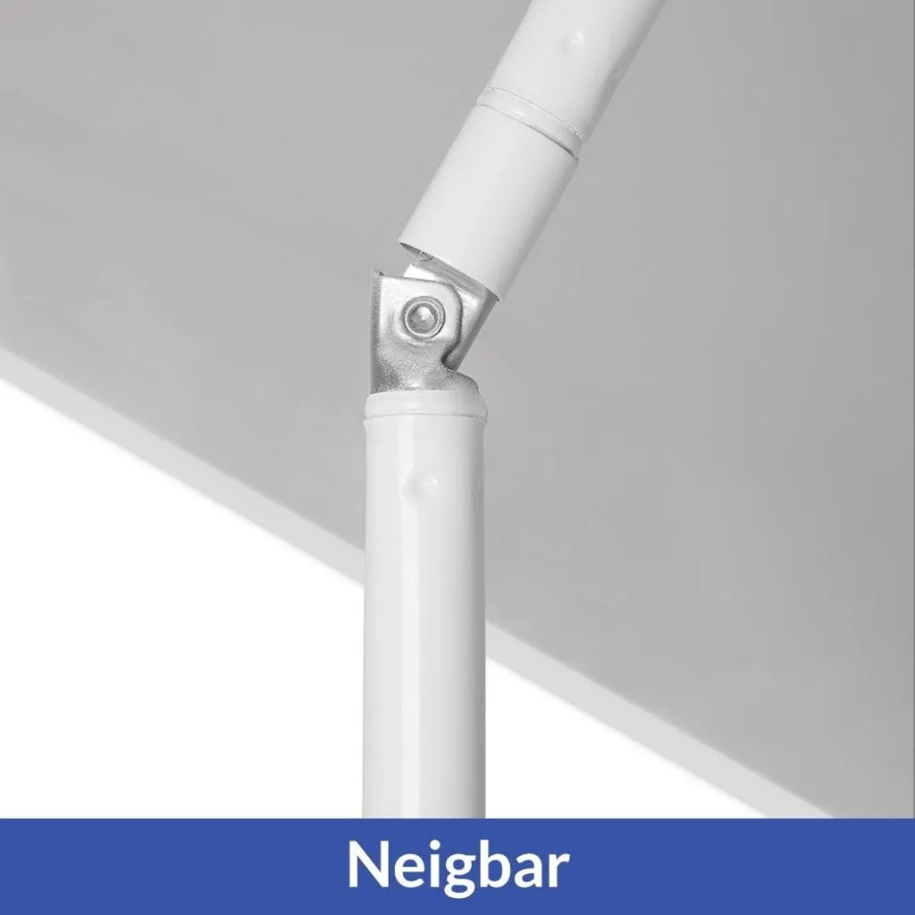 Parasol de plage bleu 180 cm - Protection UV et inclinaison réglable