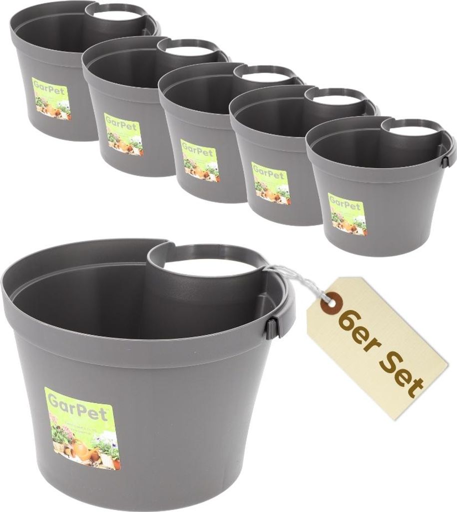 6er Set Fallrohr Blumentopf Fallrohr Blumentopf für Produktbild 