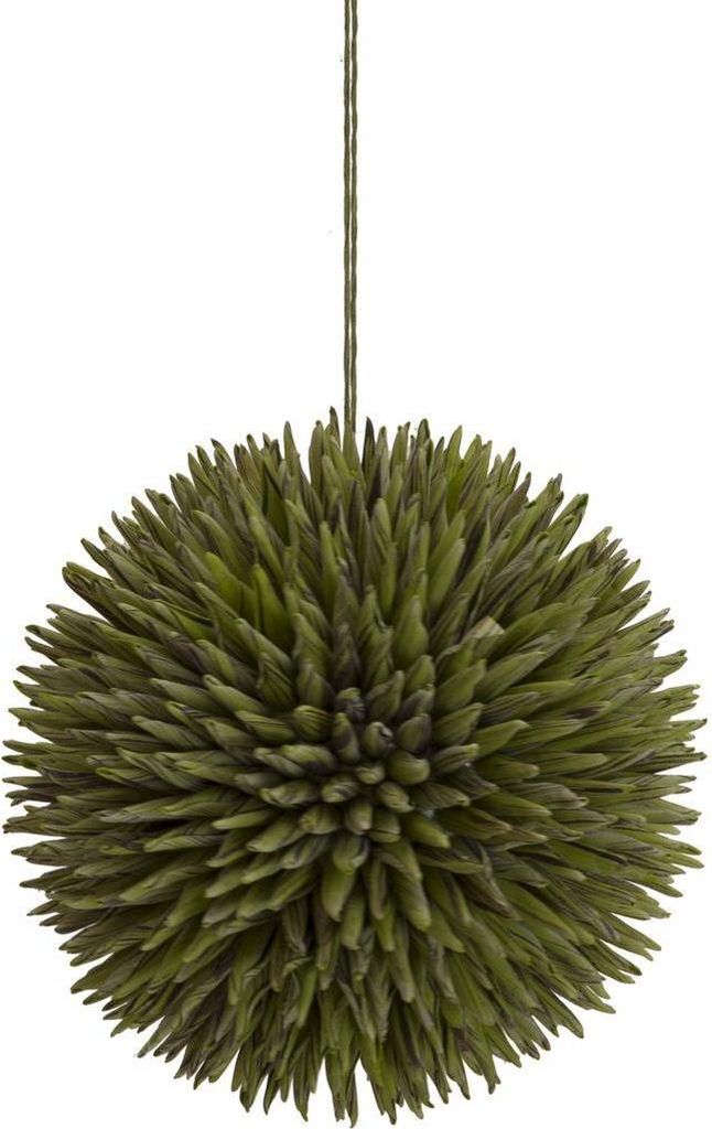 artplants.de Künstliche Allium Blüte Jenna, grün, 20cm - wetterfest - Kunstblume - Deko Blüte