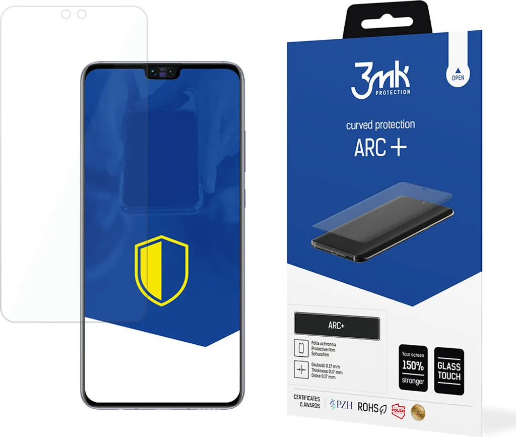 Proteggi Schermo Huawei Mate 30 3mk Arc+ - Trasparenza e Forza