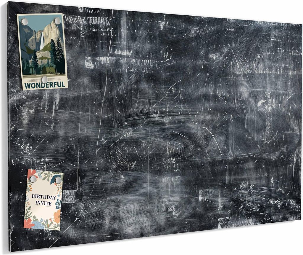 Magnettafel 60x40cm magnetisch & beschreibbar Metall-Board - Abstrakte Strukturen